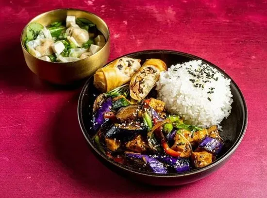 Lunch Combo - Eggplant & Tofu