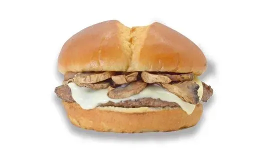 7. MUSHROOM SWISS BURGER