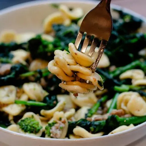 Fresh Orecchiette With Broccoli Rabe And Sausage