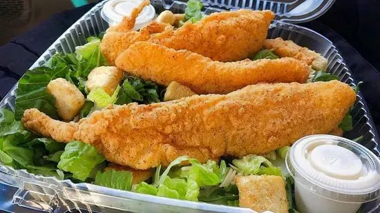 Fried Fish Salad