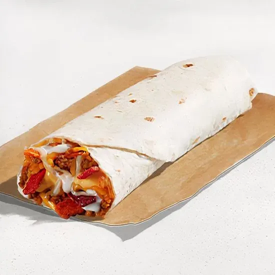 Cheesy Double Beef Burrito 