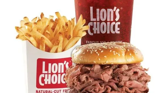 King Roast Beef Meal - Double the Beef on an Original Bun