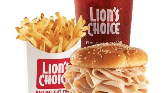 King Turkey Meal -Double the Turkey on an Original Bun