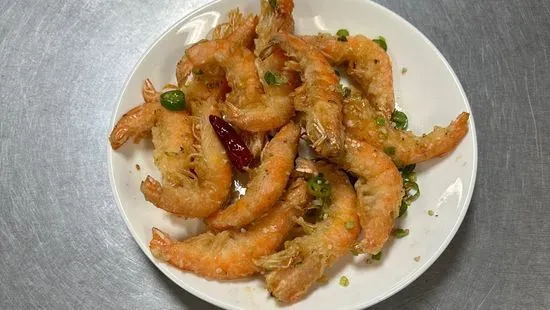 Salt & pepper prawns (w shell)