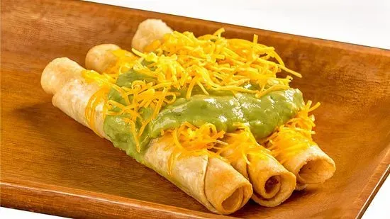 #8. 4 Rolled Tacos w/ Guacamole