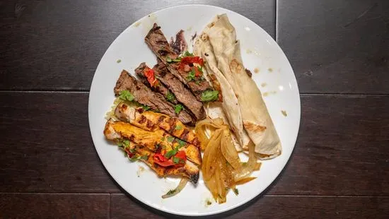 Grilled Chicken Breast & Skirt Steak Fajitas