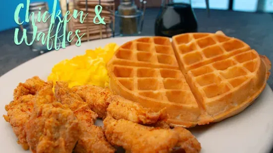 Fried Chicken Strips & Waffle