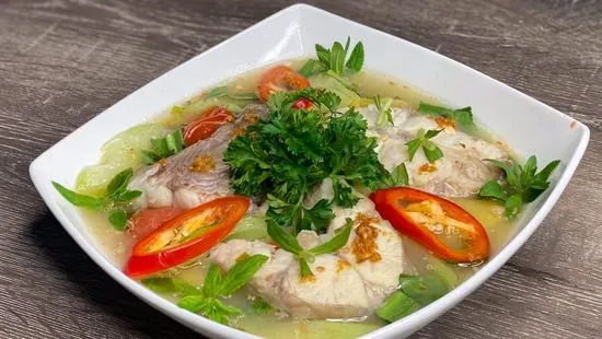 Hot and Sour Catfish Soup / Canh Chua Cá Bông Lau (uncooked)