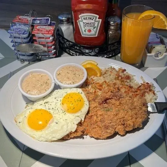 Country Fried New York Steak & Eggs