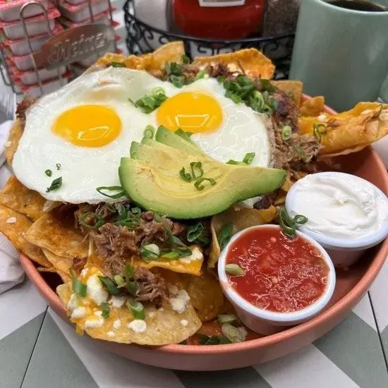 Pork Carnitas Chilaquiles