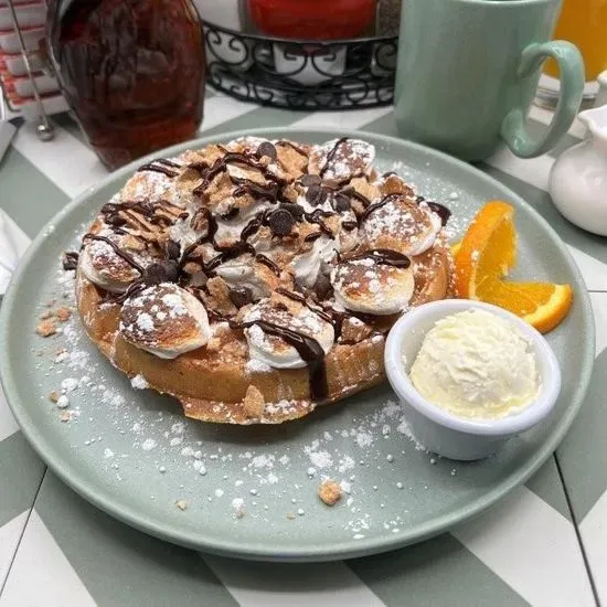 S'Mores Campfire Waffles