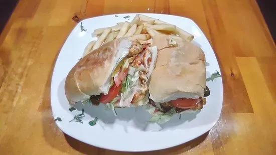 Torta de milanesa de pollo