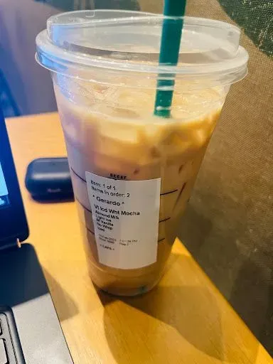 Iced Starbucks® Blonde Vanilla Latte