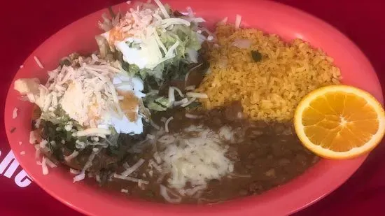 1 Plato 2 Sopes Plate