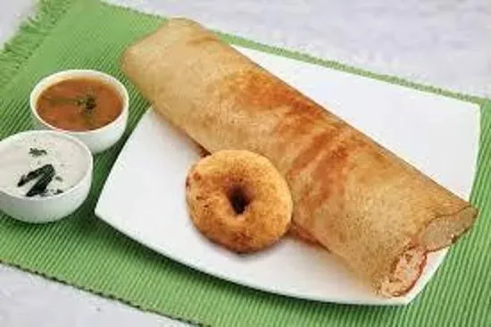 Plain Dosa with Vada