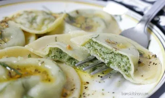 Spinach Raviole