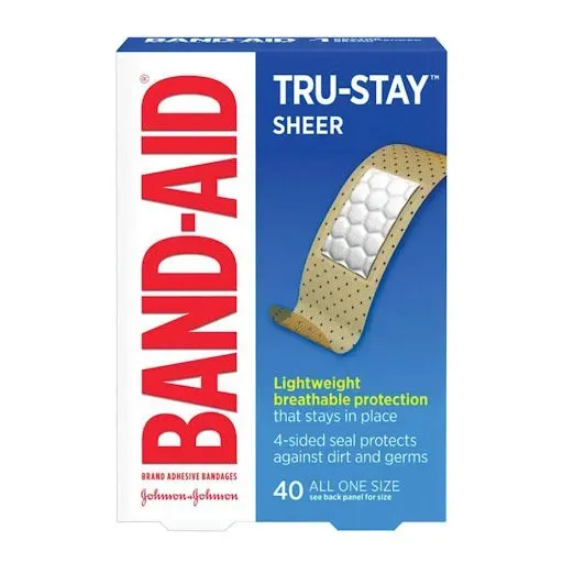 Johnson & Johnson Band Aids Sheers 40 Count