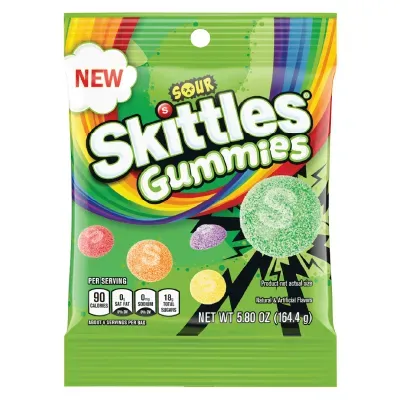 Skittles Gummies Sour Bag 5.8oz