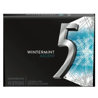 5 Gum Wintermint Ascent Sugar Free 15pc