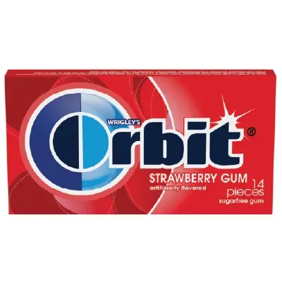 Orbit Gum Strawberry Sugar Free 14pc