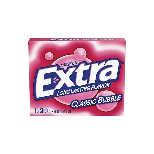 Extra Classic Bubble Sugar Free 15pc