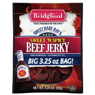 Sweet Baby Rays Beef Jerky Sweet Spicy Bag 3.25oz