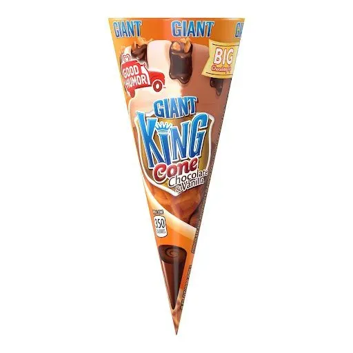 Good Humor Giant King Cone Vanilla And Chocolate