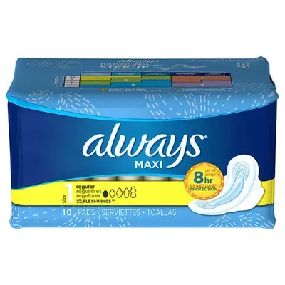Always Maxi Thins 10 Count