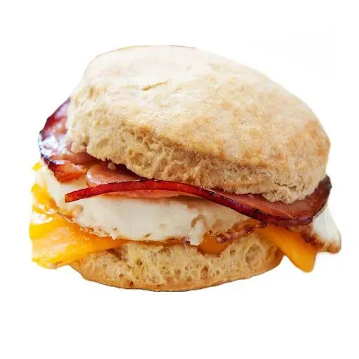 Biscuit With Ham, Egg, & Cheese