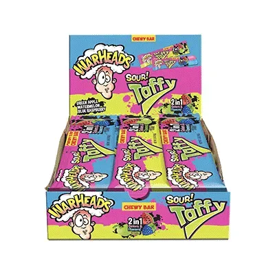 Warheads Sour Taffy 2 In 1 Flavors 1.5oz