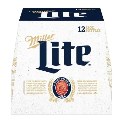 Miller Lite 12oz Bottle - 12Pack