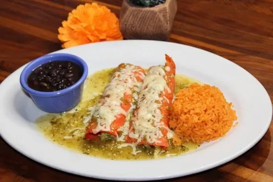 PL Spinach & Mushroom Enchiladas