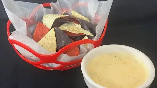 Tri-Color Chips & Queso