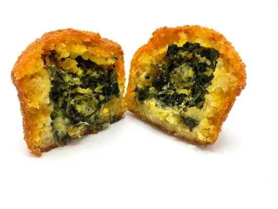 Breakfast Arancini with Spinach & Cheese