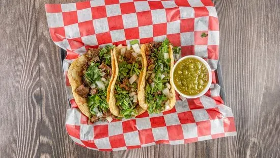 3 Barbacoa Tacos (Shredded Beef)