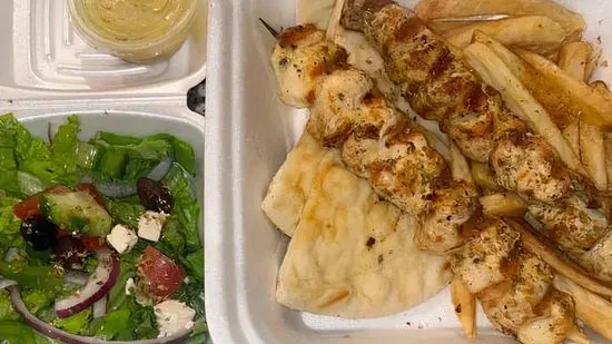 Chicken Souvlaki - Platter