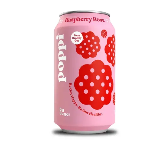 Poppi Raspberry Rose Prebiotic Soda
