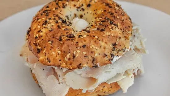 Turkey Cream Cheese Bagel