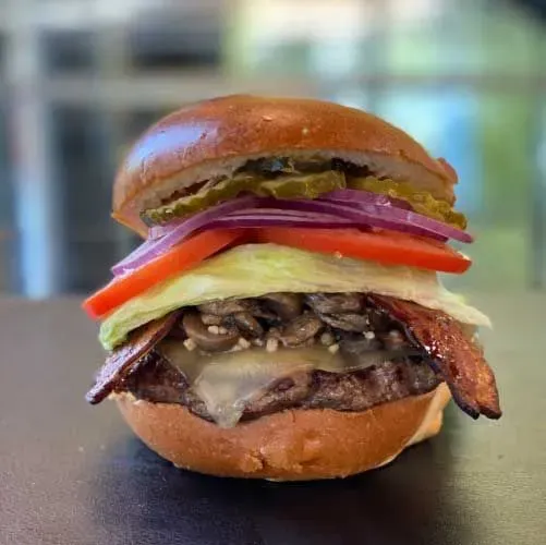 Bacon Mushroom Swiss Burger