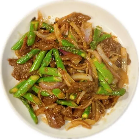 Asparagus Beef in a Black Bean Sauce