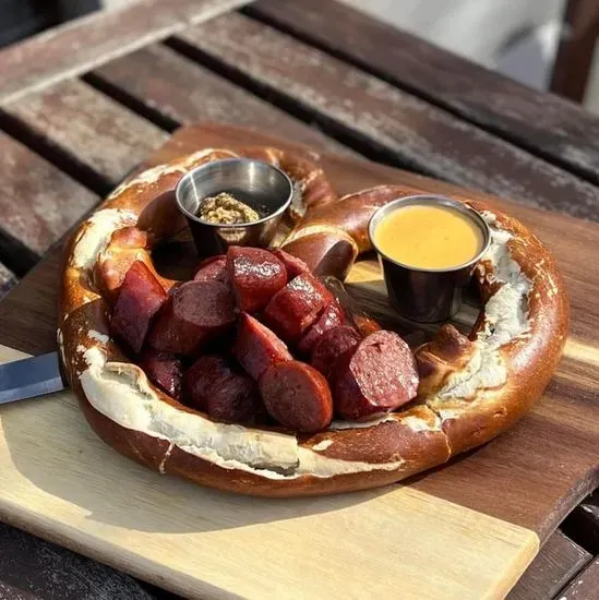 Bavarian Pretzel & Sausage Board