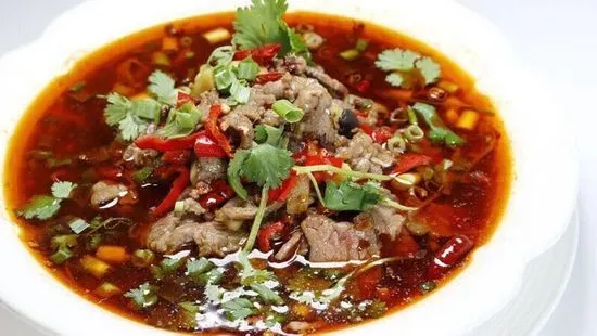 J11. Boiled Slice Beef in Hot Chili Oil