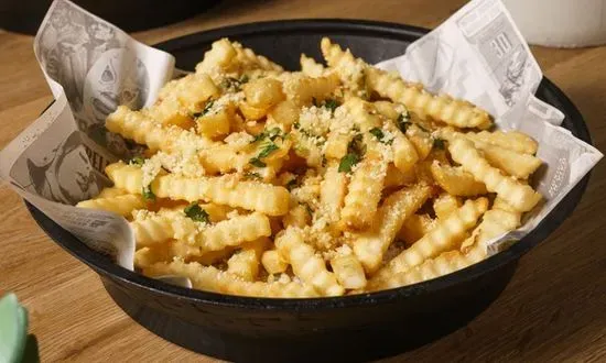 Garlic Cotija Fries