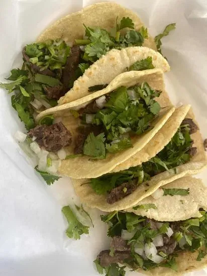 A Traditional Mexican Street Taco