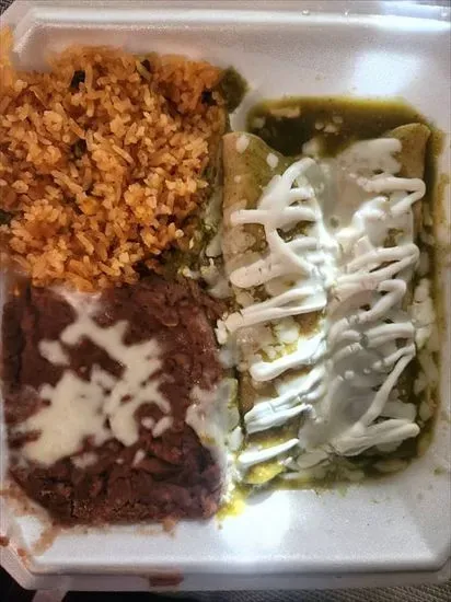 2 Enchiladas Verdes