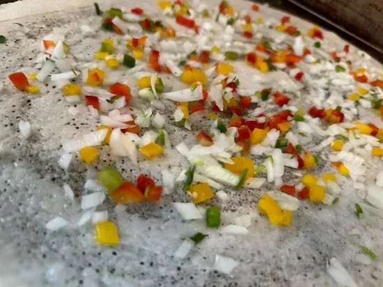 Onion Capsicum Masala Dosa