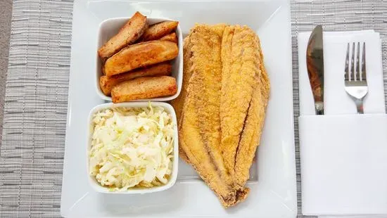 1pc Croaker Dinner