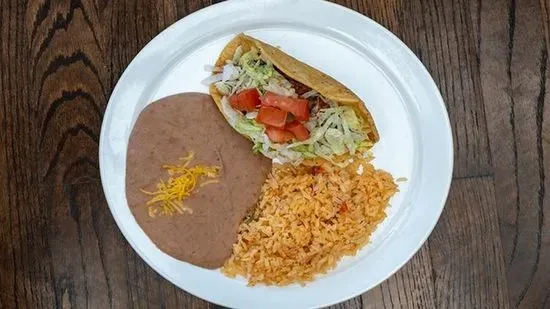 Kid Crispy Taco Plate