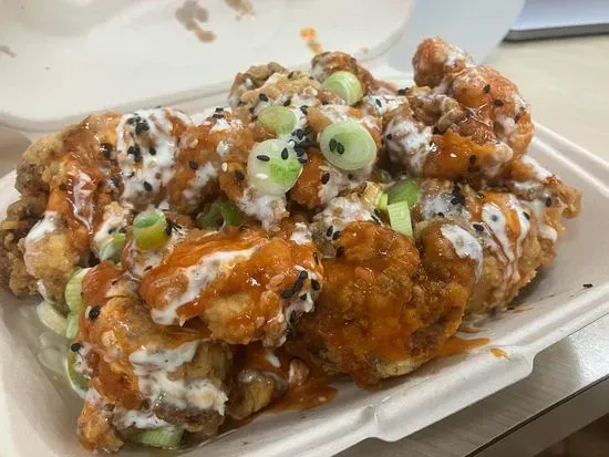Buffalo fried cauliflower