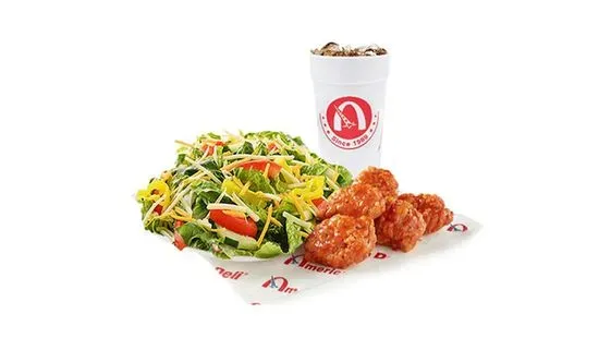 Garden Salad (sm) and 5pc Wings Combo 